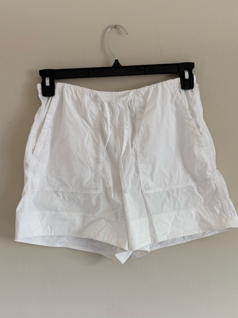 Lululemon white cotton Drawstring Shorts size small